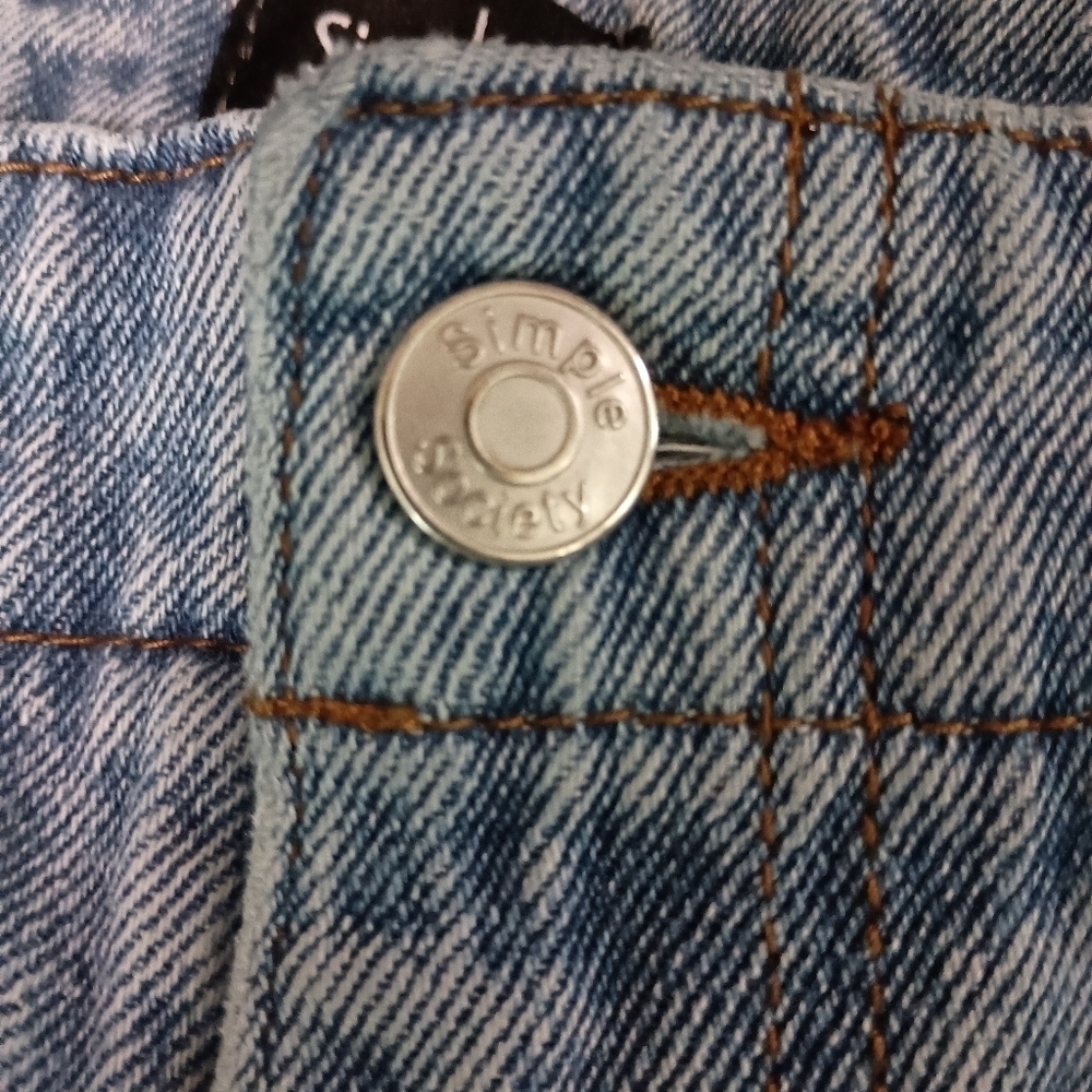 Simple Society Women's Blue Jeans with hip cut outs_9/29 - Picture 7 of 9
